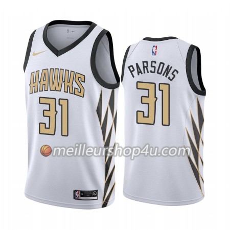 Maillot Basket Homme Atlanta Hawks Chandler Parsons 31 2019-20 Nike Blanc City Edition Swingman